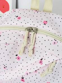 Set Tas Ransel 3 Buah Bergaya Kampus dengan Motif Polkadot/Bunga, Termasuk Ransel, Tas Bekal, dan Tempat Pensil, Dilengkapi Kompartemen Laptop, Tali Bahu yang Dapat Diatur, Banyak Kantong, Kapasitas Besar, Set Tas Sekolah Multifungsi, Cocok untuk Anak Perempuan/Laki-laki/Siswa untuk Penggunaan Sehari-hari/Liburan/Perjalanan/Kembali ke Sekolah - 2345 - View 12
