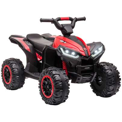 aosom Homcom ATV pentru copii 12V – cu anvelope late, faruri LED și muzică