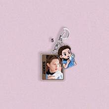 CO RTIS All Members Real Person Q Version Double-Sided Acrylic Keychain, Set Of 5 Designs Corresponding To Keonho, Juhoon, Seonghyeon, James And 5 Members, Real Photo Paired With Cute Q Version Design For Creative Vibe, High-Definition Printing With High Color Fidelity, Thickened Acrylic Material Wear-Resistant Scratch-Resistant And Anti-Yellowing, Metal Lobster Clasp For Easy Opening And Closing, Can Be Hung On Backpack, Keys, Card Holder, Popular Merchandise For HYBE New Boy Group Fans Collection And Support Decoration - Multicolor - View 9
