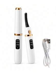 Heated Electric Eyelash Curler – LCD Display, 3 Temperature Settings, USB Rechargeable 300mAh Battery. Fast And Gentle Curling, Long-Lasting Hold All Day – Lightweight And Portable, Suitable For Home Or Daily On-The-Go Use. - Multicolor - View 12