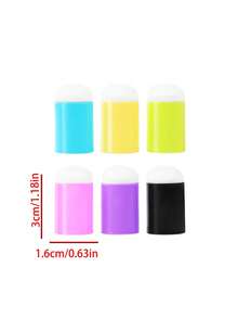 25pcs Student Office Supplies, Sponge Dabbing Pens For Crafting - Perfect For Various Coloring Media Like Ink, Paint, Glue, Etc. - Can Be Worn On Fingers For Easier Blending Precision, Back To School, Back To School, School Supplies - Multiple Styles - View 4