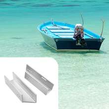 HYYKJ-US Outboard Motor Jack Plate 4 Inch Setback, Aluminium Alloy Transom Bracket For Short To Long Shaft Conversion, 2 Pack Manual Fix Mount For Boat Marine - YDFK8I-000100=default - View 3
