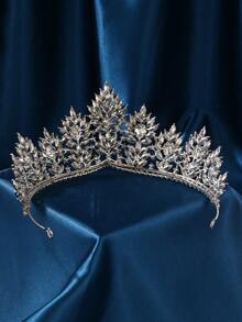 Wedding Crowns For Bride Cubic Zirconia Tiaras Bridal Diamond Headpieces Quinceanera Zirconia Headband - Multicolor - View 11