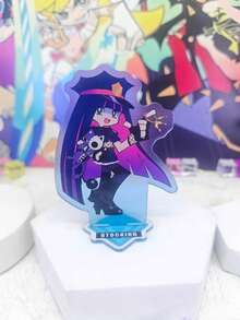 Panty & Stocking With Garterbelt Police Version Acrylic Standee 4pcs Set, Anime Character Standee, Desktop Display Decoration, Fan Collection Gift - Multicolor - View 9