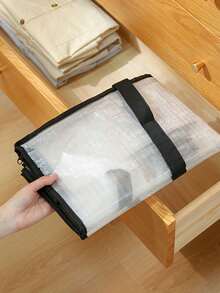 Extra Large Thickened Transparent Storage Bag With Reinforced Handles - Durable Clothing And Holiday Decoration Organizer Bag, Sturdy Carrying Bag - Multicolor - View 4