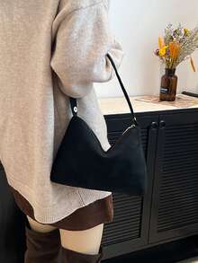 Dedoo Women's Triangle Wristlet Clutch, Small Soft Triangle Storage Bag, Minimalist Gentle Handbag, Suitable For Daily Date, Bride, Spring Holiday Party - Black - View 5