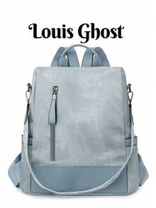 Premium Anti-Theft Women's Backpack; Latest Personalized Casual Soft Leather Women's Backpack; Large Capacity Expandable Multi-Function Travel Backpack; Multipurpose Student Backpack - Multicolor - View 1