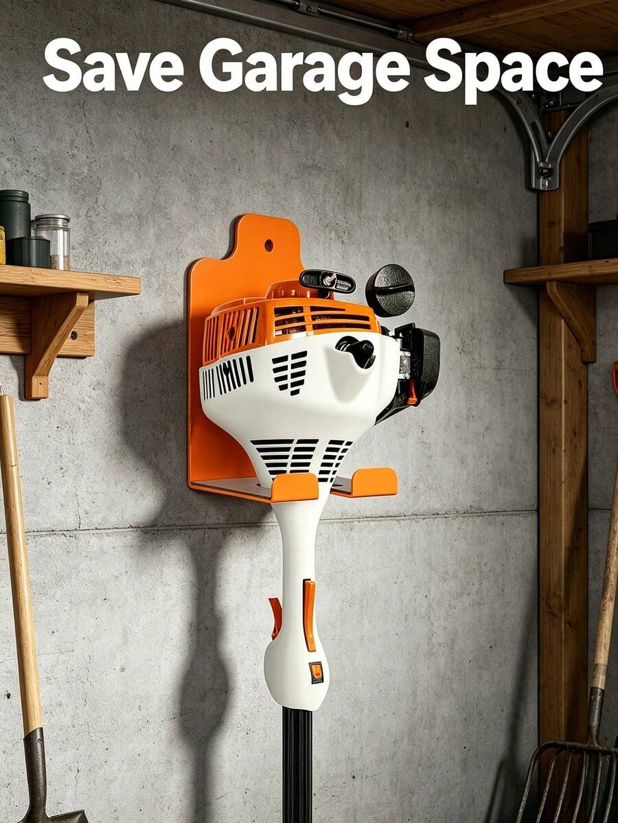 Heavy Duty Metal Trimmer Hook - Wall Mounted Trimmer Rack, Suitable For Garage, Lawn And Hedge Trimming Tool Storage Hook, Multi-Function Hook