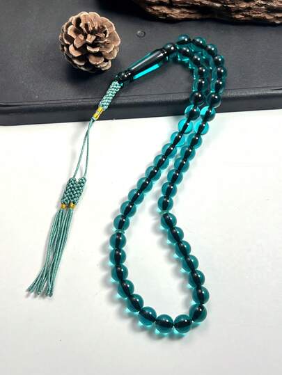 New Woven Double Tassel Prayer Beads, Muslim Prayer Beads Bracelet Suitable For Daily Prayer And Wearing In Middle East Arab