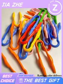 3 PiecesFine Motor Skills Training Set (Random Color), Smooth Opening And Closing, Comfortable Grip, Suitable For Small Hands To Develop Fine Motor Skills. Large Tweezers For Catching Insects And Observation Experiments. - A - View 4