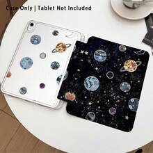 1件平板電腦保護殼附支架，星星、月亮、行星圖案，適用於 Honor 8/9/10/X8/X8A/X9/X8Pro/X9Pro/ MatePad Se 11 吋/MatePad 11 吋/11.5 吋，MatePad Pro Apple 10代/11代 2025 (A16) - 款式19 - 查看 2