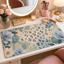 Leopard Print Floral Extended Mouse Pad, Modern Botanical Style Large Keyboard Mouse Desk Mat, Home Office Computer Pad, Fashionable Desktop Accessory Women's Gift - View 7
