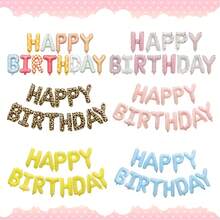 13pcs/Set Assorted Styles Happy Birthday Balloon Set, Suitable For Birthday Party, Holiday Decoration, Leopard Print Theme Birthday, Girls Birthday Party, First Birthday Celebration, Atmospheric Birthday Backdrop Decoration, Best Friend Celebration Party Scene Decoration, Photo Props Background - Multicolor - View 5