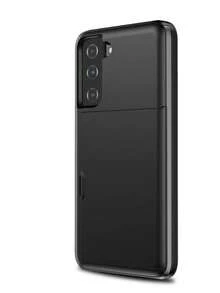 For Galaxy Case, Anti-Drop Two-In-One PC Card Case For Mobile Phone, Suitable Compatible With Apple 17 Promax 17 Pro 17e 16E 15 14 13 12 11 18 Models. 2-In-1 Shock-Proof Mobile Phone Protection Case, With Card Slot And Wallet-Style Design. - Black - View 79