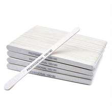 5/10/25/50/100Pcs Professional Nail File 100/180/240 Sanding Buffer Block UV Gel Nail Polish Pro Nail Files Artificial Nail Tips Manicure Pedicure DIY Tools Accessories - White - View 2