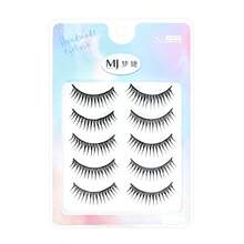 Girl Group Eyelash Fairy Korean Style Single Piece Full Strip False Eyelashes, Black Stem, Matching Eyeliner, Fine And Defined Strands, Clear Upper Lashes - Multicolor - View 5