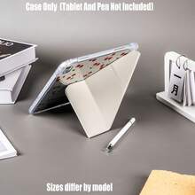 Y-Fold High-Transparency Acrylic Tablet Protective Case With Pencil Slot. Y-Fold High-Transparency Acrylic Model. Y-Fold High-Transparency Acrylic Protective Case. Tablet Protective Case Features: Y-Shaped Tri-Fold Stand Design, Smart Sleep/Wake, Full Coverage Protection, Skin-Friendly Frame Material, Airbag Shock-Absorbing Frame, Multi-Angle Stand, Transparent Acrylic Back Panel, Built-In Pencil Slot, Lightweight And Portable. - Multicolor - View 7