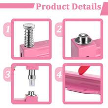 New Manual Pearl Riveting Machine 4mm, 5mm, 6mm, 8mm, 10mm Pearl Set Handmade DIY Auxiliary Tool - A - View 2