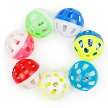 15pcs/10pcs/5pcs/1pc Bird Bell Ball Toy, Jingle Sound, Diameter 3.8cm (1.5 Inches), Colorful Cat Teaser Dog Teaser Parrot Toy Ball, Built-In Bell, Interactive Bird Cage Toy, Suitable For Budgies, Cockatiels, Lovebirds And Other Small Birds, Perfect Holiday Gift For Pets, Sound Toy Ball Cat Toys/Bird Accessories/Bird Toys - View 8