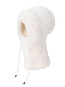 1pc Women's Outdoor Cycling Warm Hat With Mask And Scarf, Thermal Lined Ear Protection One-Piece Head Cover, Halloween - Multicolor - View 8
