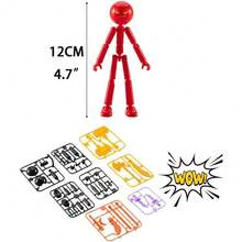 Office Decor Figurine Ornament -- DIY Assembly Model, Suitable For Decoration, Collection, Gift, Party - Multicolor - View 6