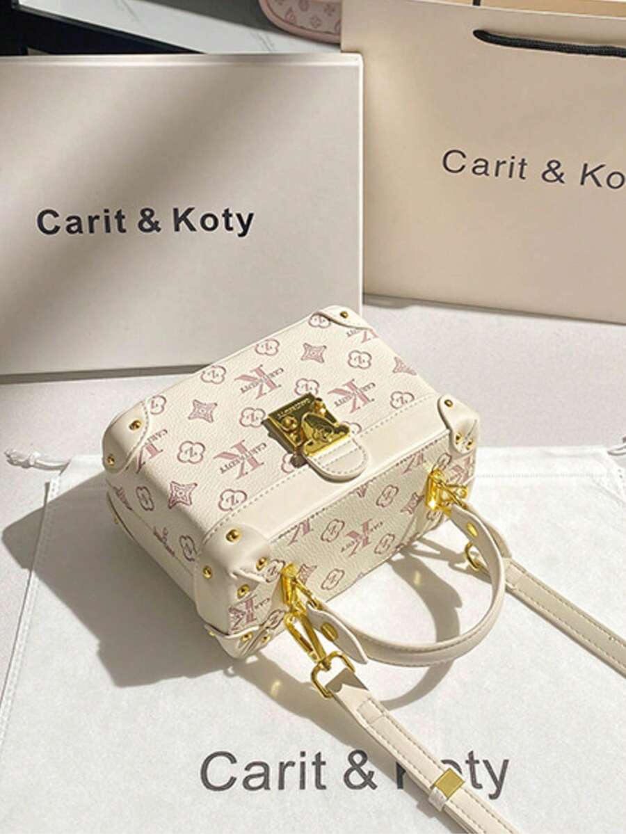 Carit & Koty 1pc Women's Handbag, PU Leather Crossbody Bag With Adjustable Shoulder Strap, Multiple Interior Compartments, Suitable For Daily Commute And Shopping
