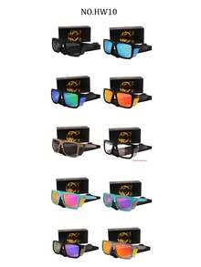Polarized Cycling Fashion Glasses, Detachable Temple,ANSI Z87+U6 Safety Glasses With Side Shields, Wind Dust Eye Protection For Riding Driving Fishing Work - Multicolor - View 3