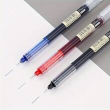 Quick-Dry Smooth Gel Pen, 0.5mm Fine Tip, Lightweight Plastic Body With Visible Cap, Suitable For School And Office Writing. Back To School Gift, Back To School Gift, Essential For School - A - View 4