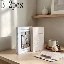 Minimalist Fresh Artificial Inspirational Healing Fake Books, Soft Decor For Club, Villa, Clothing Store, B&B, Living Room, Bedroom, Desktop Ornament, 2/3pcs - Decor Book - View 5