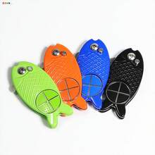 Foldable Fish Golf Divot Tool, Spring Loaded Ball Repair Fork, Portable Green Repair Tool, Golf Course Accessory For Players - Green - View 7