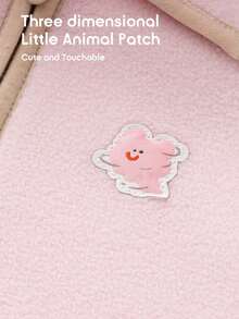 Balabala Infant Fleece Jacket, Soft, Warm, Anti-Static, Comfortable, Boys & Girls, Autumn/Winter - White Red - View 11