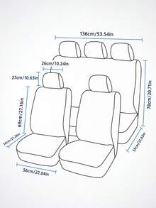 4/9件組升級版PU乙烯基人造皮革汽車座椅套，透氣，適用於轎車、卡車和SUV，舒適耐用，防水透氣，保護汽車座椅免受液體、污漬、灰塵和髒污 - B款 - 查看 8