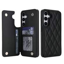 Wallet Phone Case Compatible With Iphone 18 17 Pro Max, Air, 16e, 16, 15, 14, 13, 12, 11 Pro Max, XR, XS MA, Magnetic Design, RFID Anti-Theft Card Slot, Magnetic Phone Protective Cover, Shockproof, Unisex, Also Compatible With Samsung Galaxy S26 S24 S25 S23 S22 Ultra Plus, Multi-Card Slot Design, Magnetic Clasp, With Stand, Shockproof Protective Cover - Black - View 17