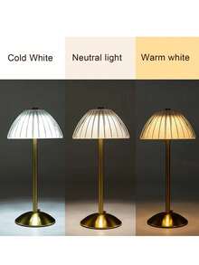 LED Crystal Table Lamp Touch Dimmable Eye-Protection Night Light, 3 Color Temperatures Optional Bedside Atmosphere Lamp, Suitable For Bedroom, Living Room, Study, Bar, Cafe, Reading And Other Scenes USB Table Lamp - One Size Fits All - View 5