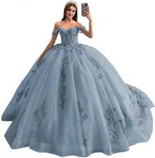 Women Plus Party Other Wear - Azul (Dusty Blue) - View 1