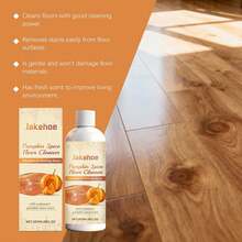jakehoe Limpador de suelos multifuncional, especia de calabaza, eficaz para limpiar y eliminar manchas, aroma duradero, aclara el suelo sin dañar la pintura, se seca rápidamente, libre de residuos, ecológico, para diversos tipos de suelos de madera, limpiadores de pisos, robot de barrido y lavado - Líquido - Ver 10