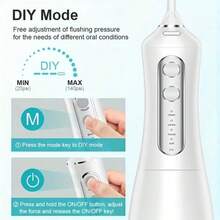 Electric Flosser, USB Rechargeable Style, Toothless Teeth Cleaning, 4 Cleaning Modes, 320ml Large Capacity, 2000mAh Battery Life, Portable Charging Toothbrush, Great Gift Choice For Holidays - Multicolor - View 6