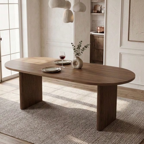 Extendable Dining Table 140/200 * 90 Cm, Suitable For 6–8 People - Walnut - View 1