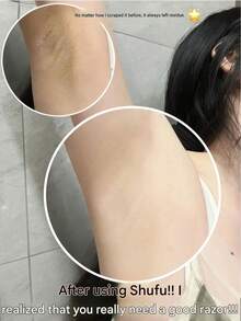 Schick Intuition 進階保濕女用刮鬍刀,含乳木果油與內置保濕皂,深層滋潤乾肌,順滑刮除,附贈刀片,臉部刮鬍刀,除毛刮鬍器 - 中乾肌膚 - 查看 3