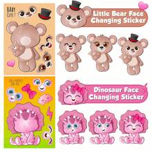 6/12/36pcs DIY Face Stickers, Multiple Styles Interchangeable, Fun Assembly Stickers, Suitable For Party Favors, Arts And Crafts, Holiday Celebrations, Birthday Gifts, Mother's Day Gifts, Graduation Gifts - Multicolor - View 18