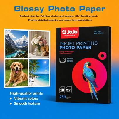 100 Sheets 4X6 Inch Photo Paper, 180g/200g/230g Multiple Weights Available, Single-Sided Printing, High Gloss, High Definition Image Display, Compatible With Inkjet Printers, Suitable For Portraits, Landscapes, Art Photos And More