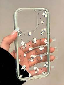 Fresh Daisy! High Transparency TPU Fresh Daisy Floral Phone Case, Light Green Gradient Frame, Garden Atmosphere Daisy Phone Case, Compatible With IPhone 11 12 13 14 15 16 16 Pro Max 12 Pro 13 Pro, Premium Texture Phone Case, Also Compatible With IP 17 17 Pro 17 Pro Max Air, Latest Apple Phone Case, Gentle Atmosphere! Lightweight And Cute! Dual-Side Protection, Garden Atmosphere! Also Compatible With IP 18 18 Pro 18 Pro Max, Latest Apple 18 Series Phone - White - View 4