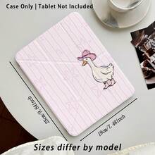 Striped And Duck, Star Pattern Painted Effect Tablet Protective Case With Stand, Suitable For Honor 8/9/10/X8/X8A/X9/X8Pro/X9Pro And Other Models/ MatePad SE 11 Inch/MatePad 11 Inch/11.5 Inch, MatePad Pro/, Apple 10th/11th Gen 2025 (A16), Galaxy Tab A7/A9 And Other Popular Models - Style 55 - View 3