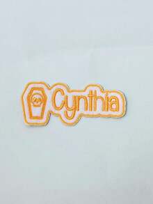 1/3/5Pcs Custom Name Iron‑On Patch, Personalized Halloween Embroidered Name Patch, Custom Text Iron On Applique, DIY Sew‑On Patch For Backpack Jacket Clothing Decor, Halloween Custom Accessory, Custom Word Patch, Personalized Gift, Embroidery Decor - Multicolor - View 6