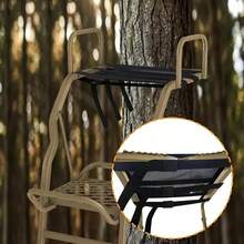 Portable Breathable Mesh Tree Stand Hunting Seat Strap, Adjustable Heavy Duty Nylon Replacement Tree Stand Seat, Easy Install Outdoor Hunting Tree Seat Strap, Comfortable Hanging Seat, Suitable For Deer Hunting Camping Tree Stand Outdoor Hunting Accessories - Black - View 7