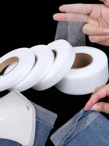 Double-Sided Adhesive Interlining, Adhesive Fabric, Non-Woven Binding Tape, Suitable For Clothing Accessories, Also Suitable For Curtains, Pants Hemming And Craft Making, Easy To Use And No Sewing Required - Multiple Styles - View 1