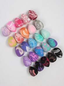 3/5/10/15/20/30/50pcs Makeup Sponges, Random Colors And Shapes, Powder, Cream And Liquid Foundation, Latex-Free, Suitable For Wet And Dry Use, Suitable For All Skin Types - Multicolor - View 7