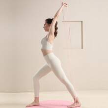 Flexible Silicone Yoga Resistance Band, High Elasticity Stretching Band, Suitable For Full Body Workout, Shoulder And Back Training, Home Gym Pilates Fitness Accessory - Multicolor - View 4