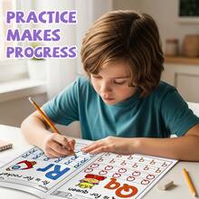 ABC Alphabet Tracing & Phonics Practice Notebook, Uppercase & Lowercase Letter Writing, Letter Recognition, Picture Vocabulary, Pencil Control & Handwriting Exercises For Home Learning And Classroom Practice - ABC Alphabet Learning - View 4