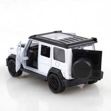 1pc (Bagged) Zinc Alloy Toy Car, Square Off-Road SUV Style, High-Quality Alloy Casting, Spring Function, Children's Toy, Suitable For Boys Aged 3+, Gift - Multicolor - View 5
